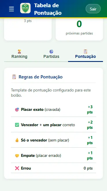 App do Bolão da Copa 2026 - Screenshot 7