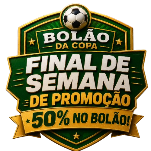 Promoção Final de Semana — 50% OFF no Bolão da Copa Online