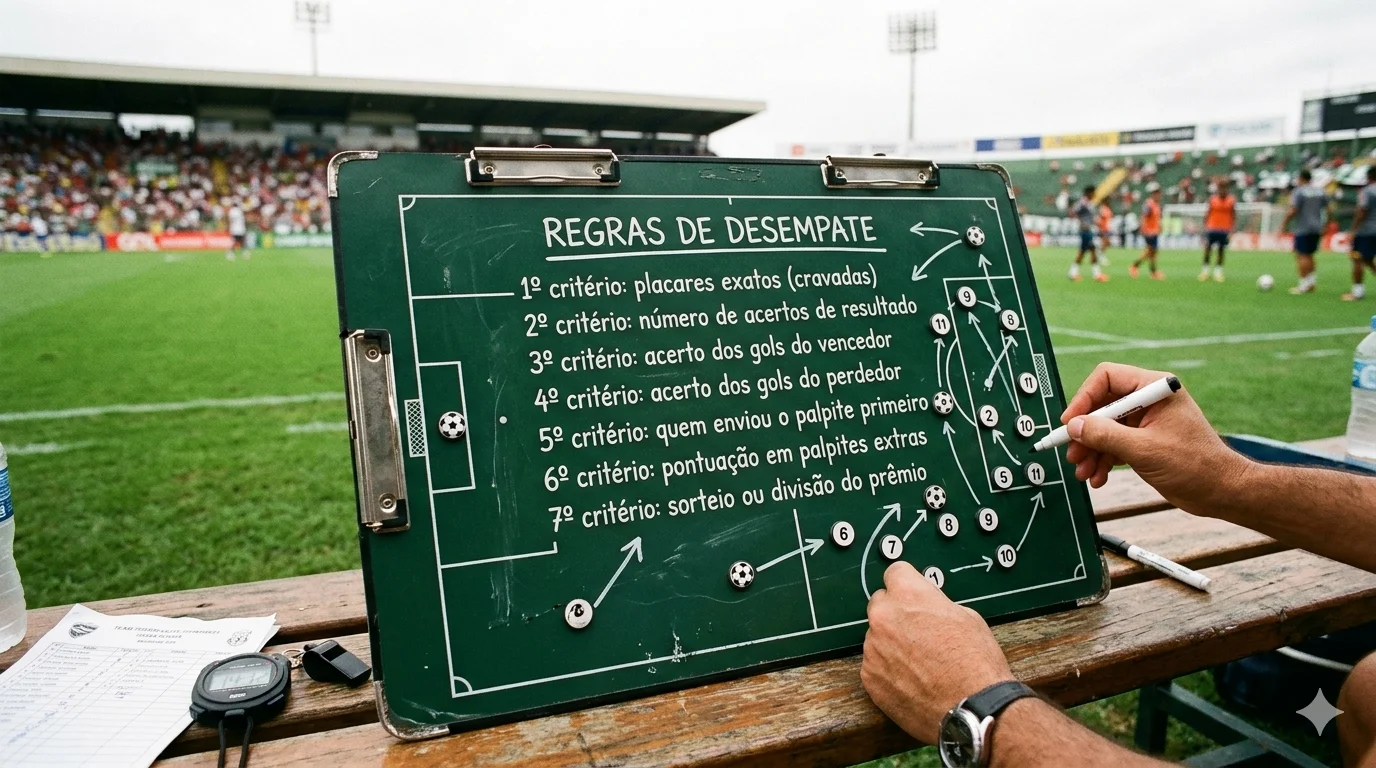 Regras de desempate no bolão da Copa 2026: guia completo